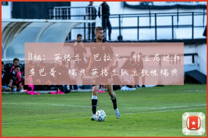 B组：英格兰、巴拉圭、特立尼达和多巴哥、瑞典 英格兰队主教练瑞典人埃里克森碰上了自己的祖国瑞典队
