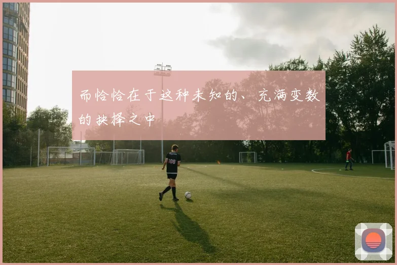 而恰恰在于这种未知的、充满变数的抉择之中
